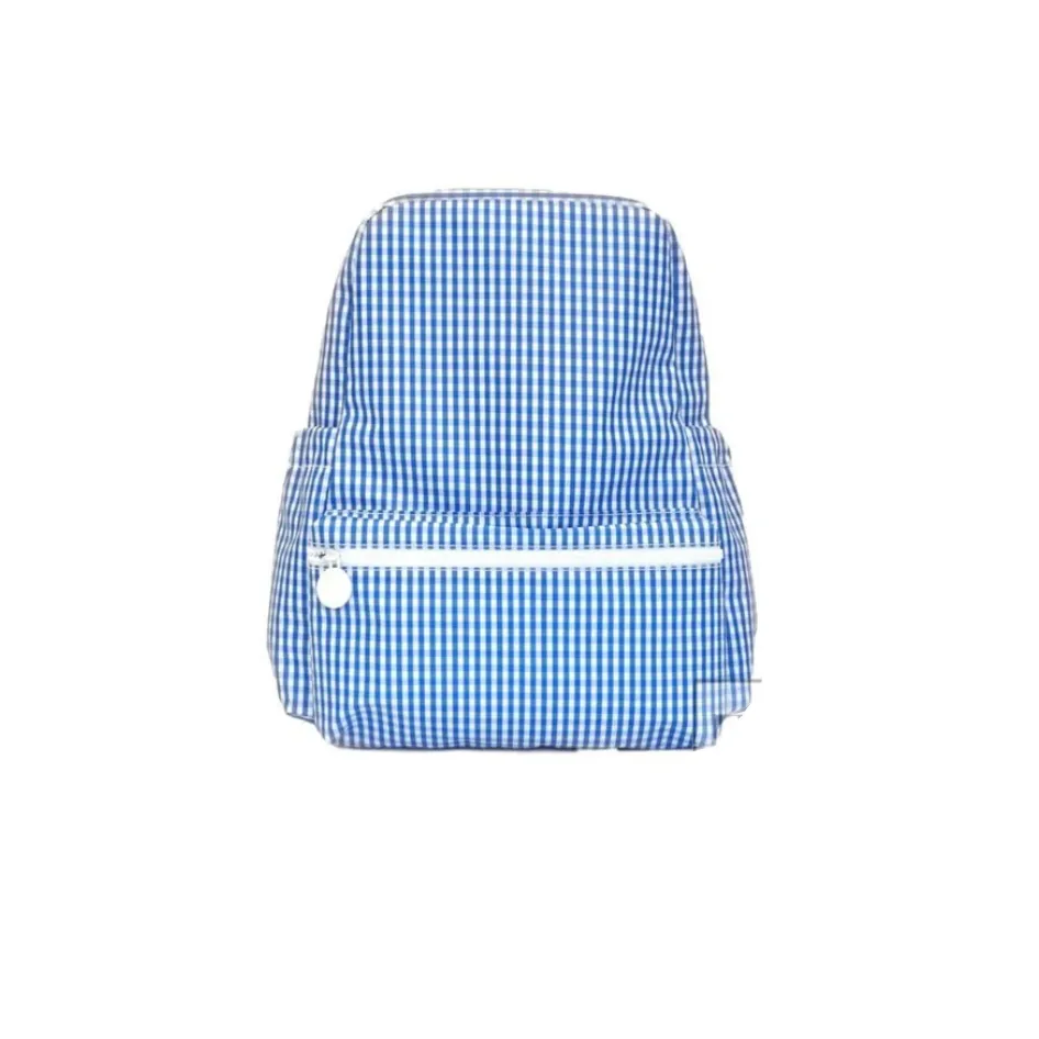 Gingham Coated Backpack