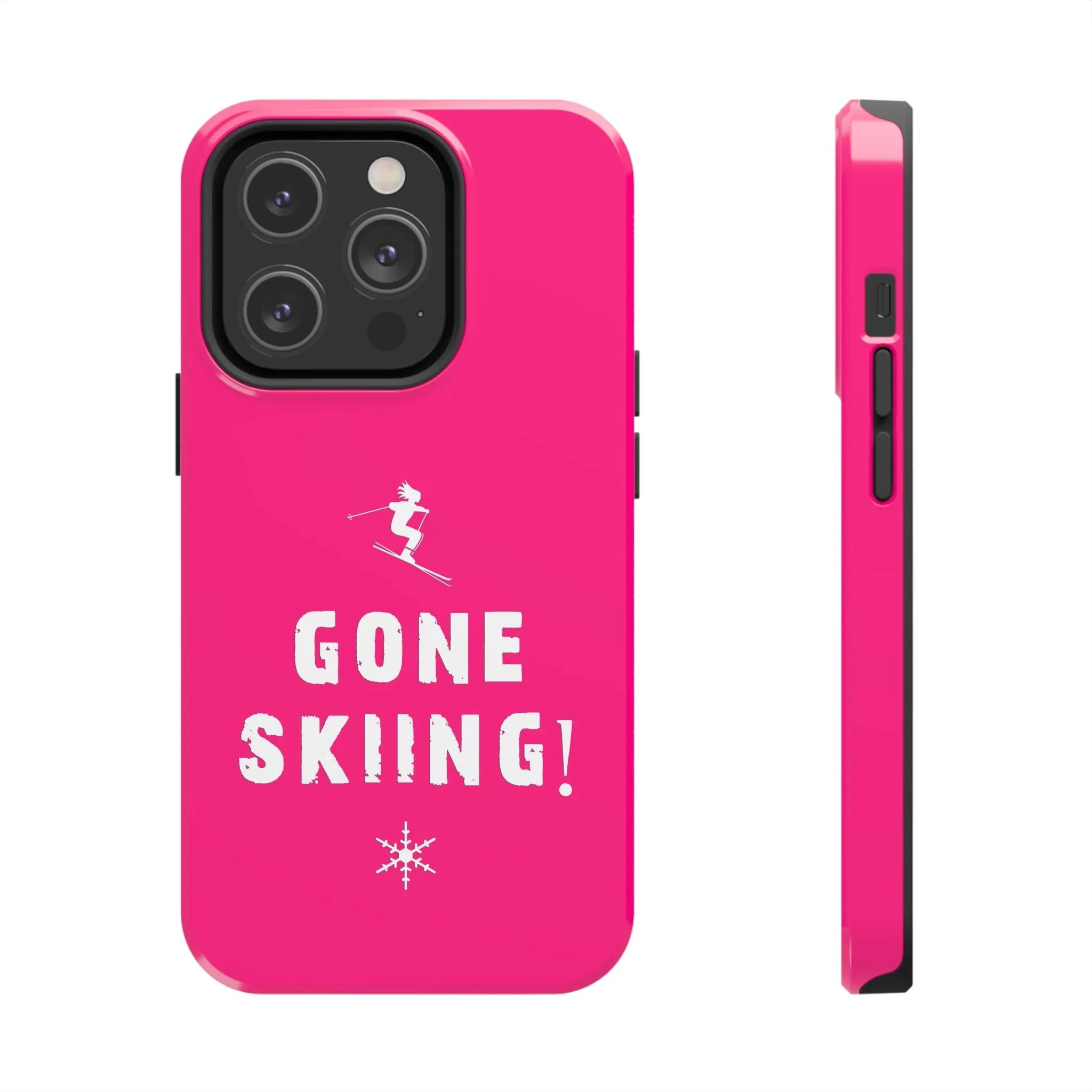 Gone Skiing Pink - Tough Phone Case, Case-Mate