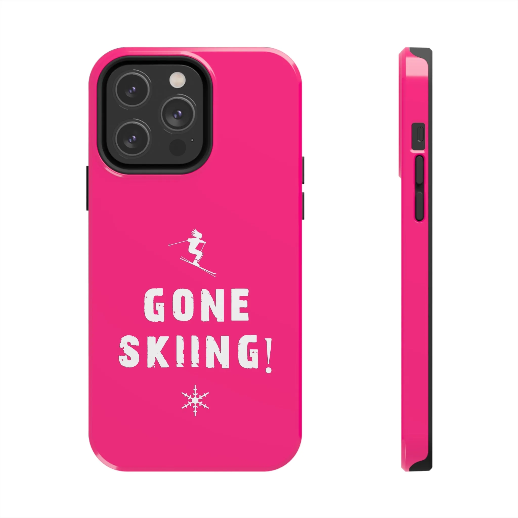Gone Skiing Pink - Tough Phone Case, Case-Mate