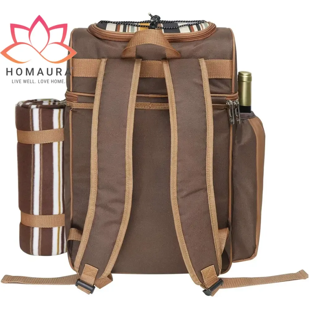 Hap Tim Picnic Backpack Set with Utensils and Blanket