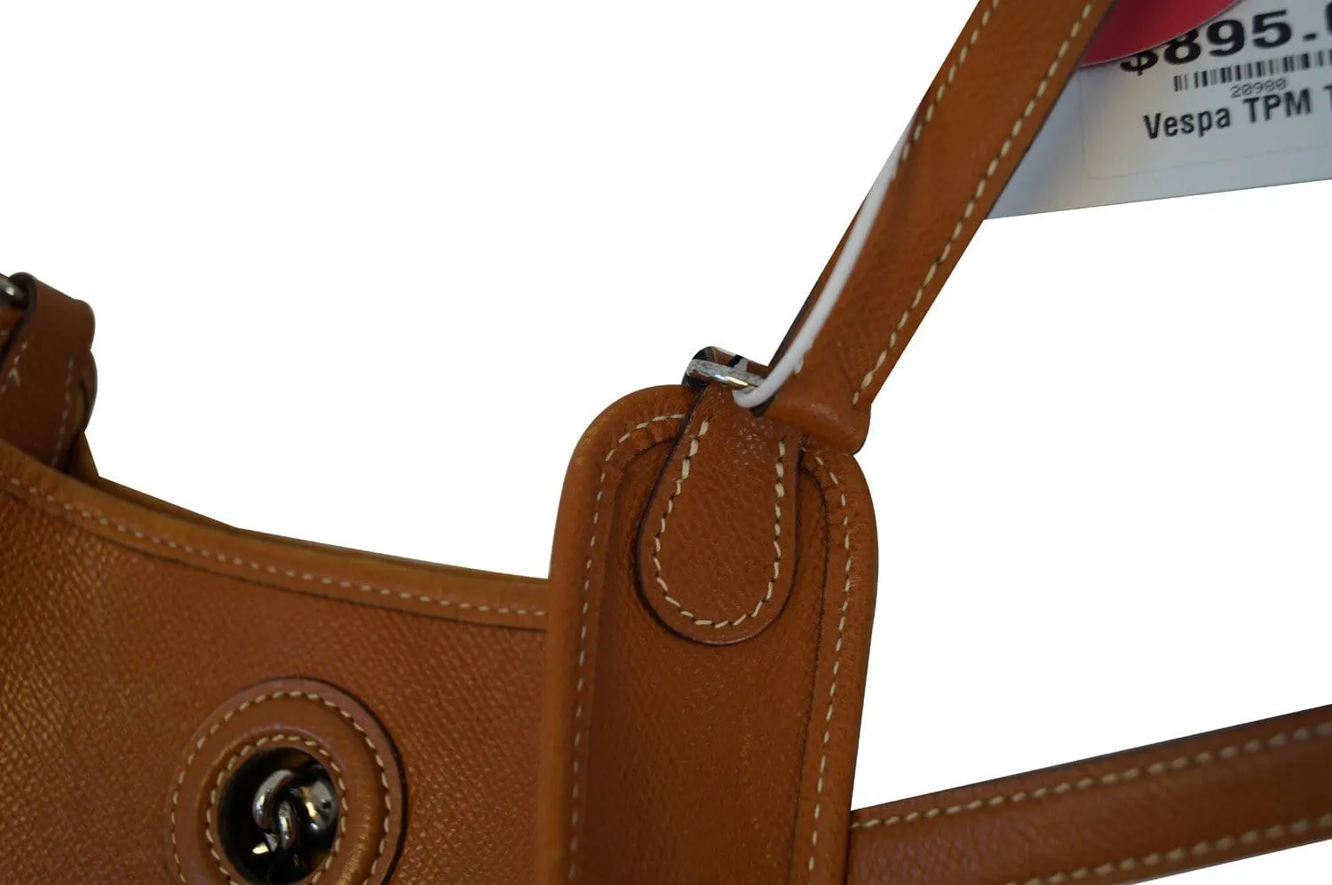 Hermes Brown Epsom Leather Vespa TPM Messenger Bag