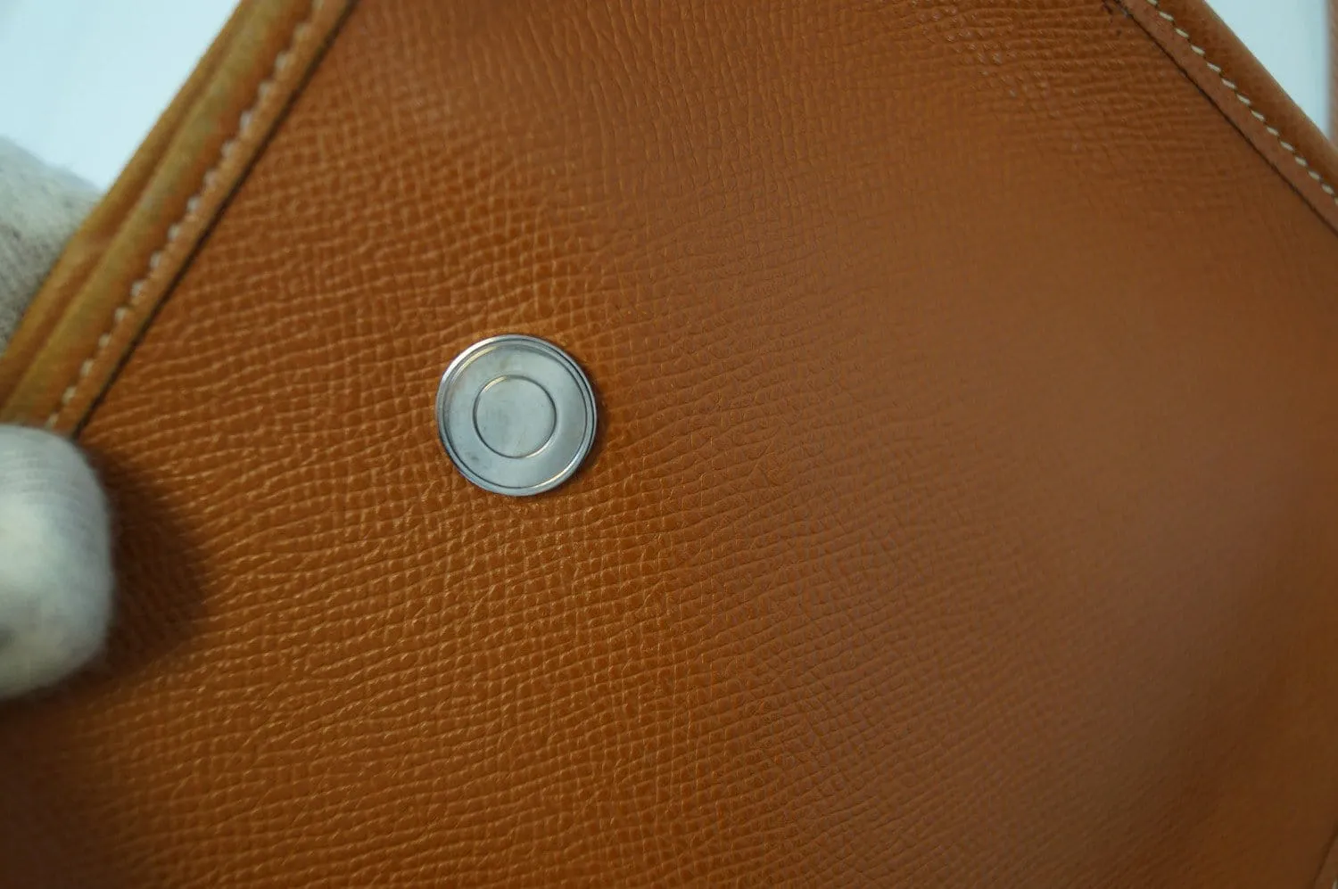 Hermes Brown Epsom Leather Vespa TPM Messenger Bag
