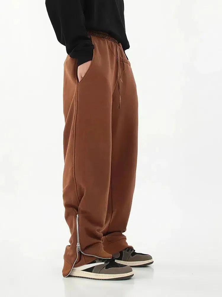 High Waist Elastic Waist Sweatpants