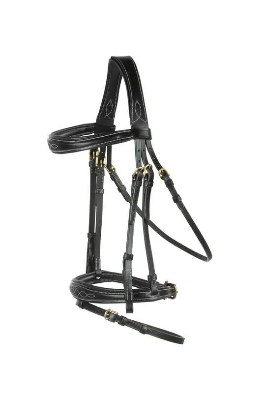 Horze Sion Leather Bridle with Reins