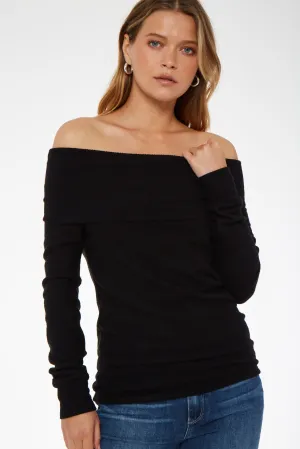 Juniper Cozy Off-Shoulder Top
