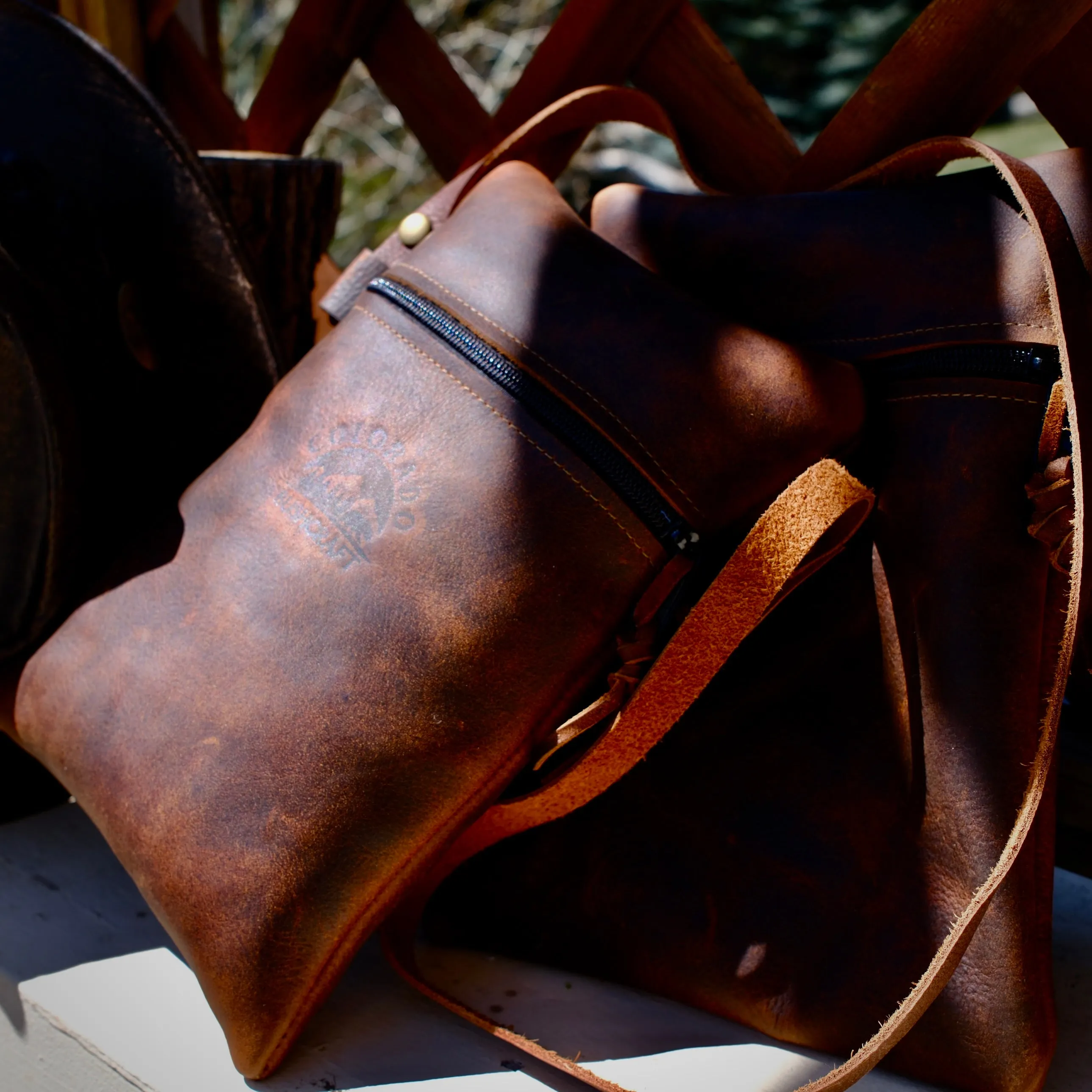 Kodiak Leather Traditional Large EDC Pouch Bushcraft Survival Camping Possibles Dopp Grooming - Optional Strap Included