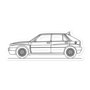 Lancia Delta Evo II Silhouette Sticker