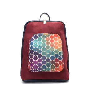 Laptop Navy with colourful fabric Backpack/Cross-Code 2002