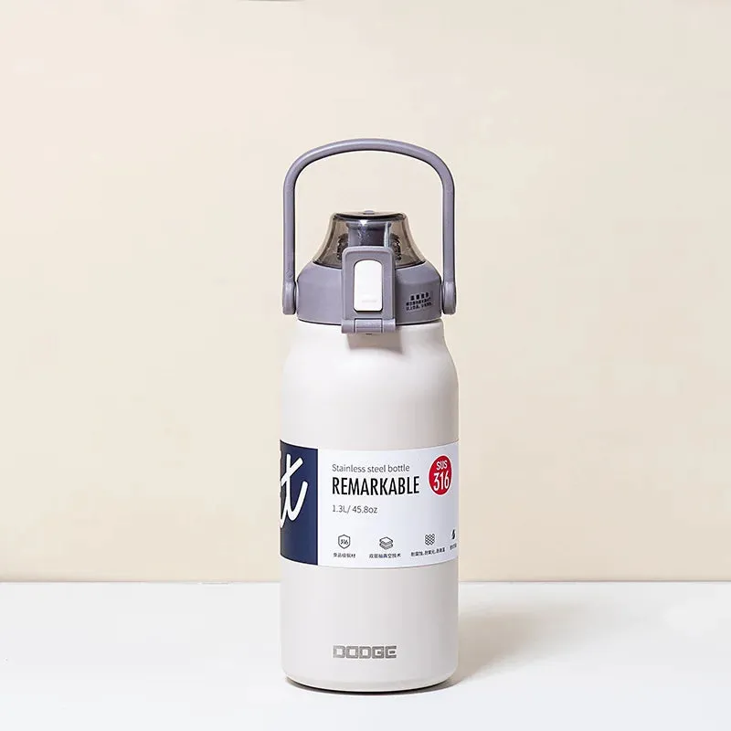 Large Capacity Thermal Bottle - Portable Thermo Mug Thermos Water Bottle Tumbler for Outdoor Stainless Steel Thermal