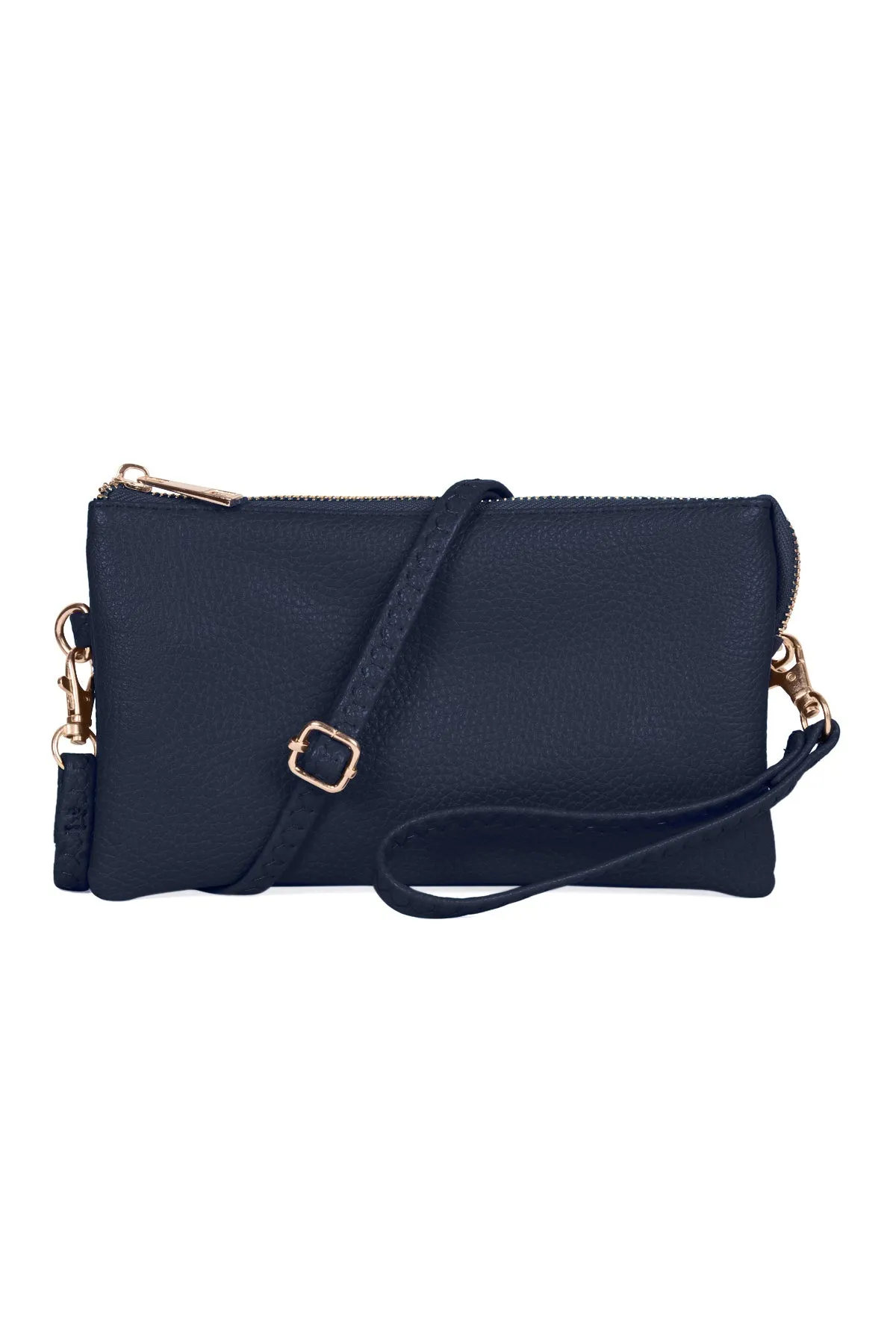 LEATHER CROSSBODY BAG WITH WRISTLET