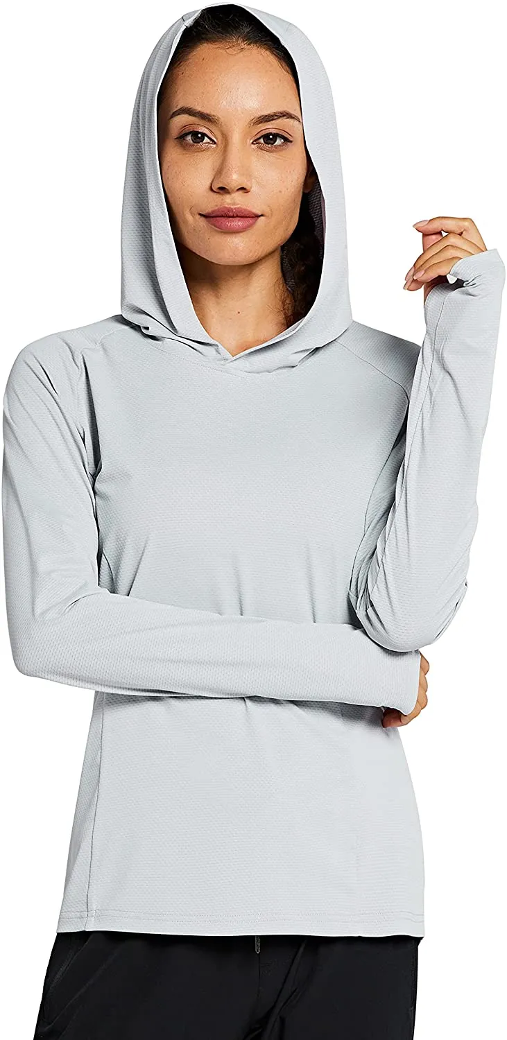 Libin Women's Full Zip UPF 50  Sun Protection Hoodie Jacket Long Sleeve Sun Shirt Hiking Outdoor Performance with Pockets