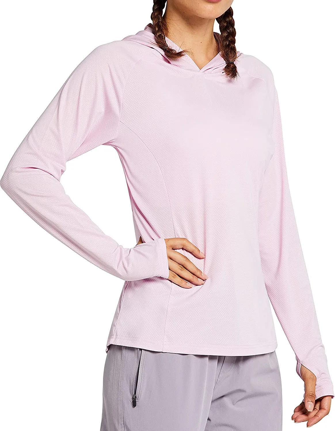 Libin Women's Full Zip UPF 50  Sun Protection Hoodie Jacket Long Sleeve Sun Shirt Hiking Outdoor Performance with Pockets