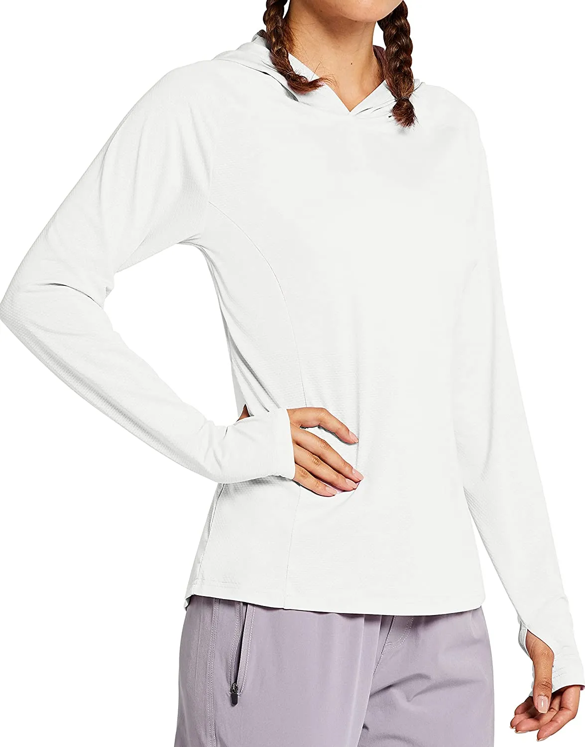 Libin Women's Full Zip UPF 50  Sun Protection Hoodie Jacket Long Sleeve Sun Shirt Hiking Outdoor Performance with Pockets