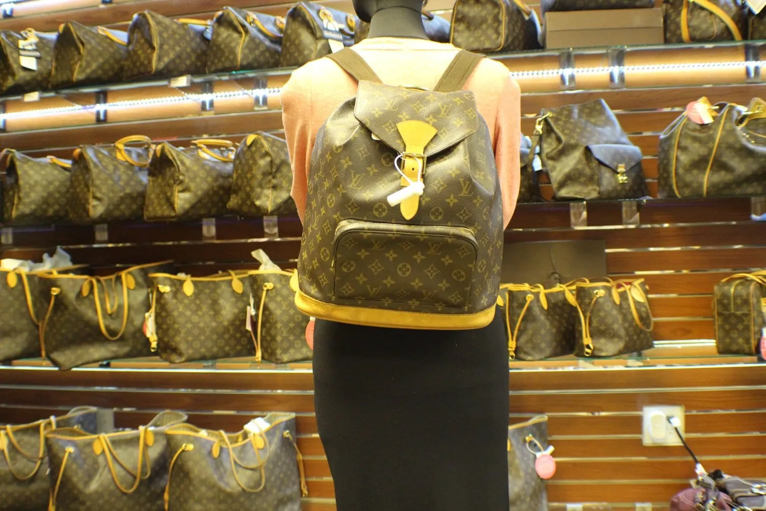 LOUIS VUITTON Backpack Monogram Canvas Montsouris GM