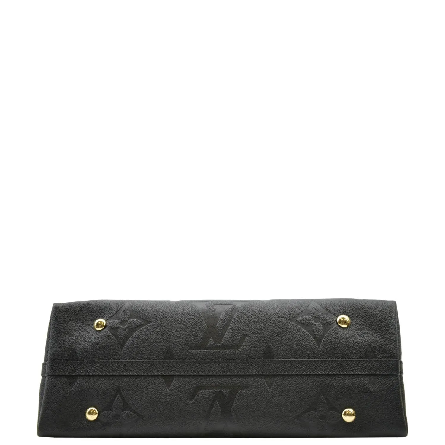 LOUIS VUITTON Carryall MM Empreinte Leather Shoulder Bag Black