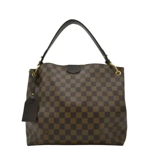 LOUIS VUITTON Graceful PM Damier Ebene Shoulder Bag Brown