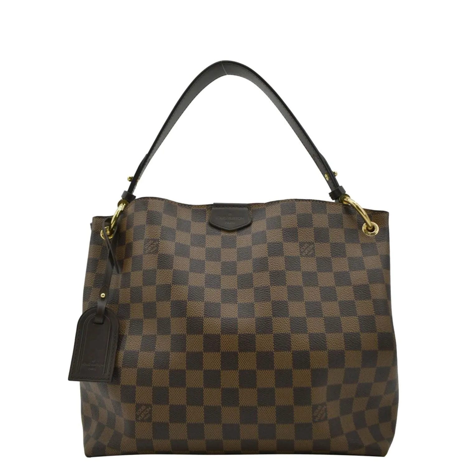 LOUIS VUITTON Graceful PM Damier Ebene Shoulder Bag Brown