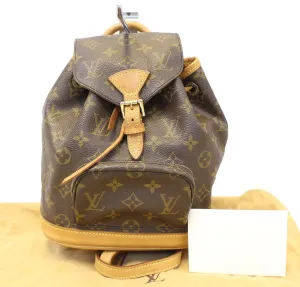 LOUIS VUITTON Monogram Canavs Montsouris PM Backpack