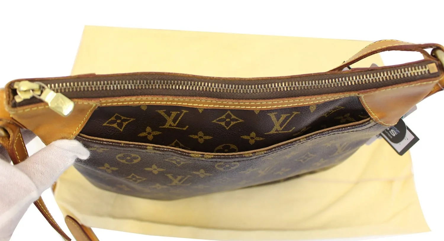 LOUIS VUITTON Monogram Canvas Odeon MM Crossbody Bag