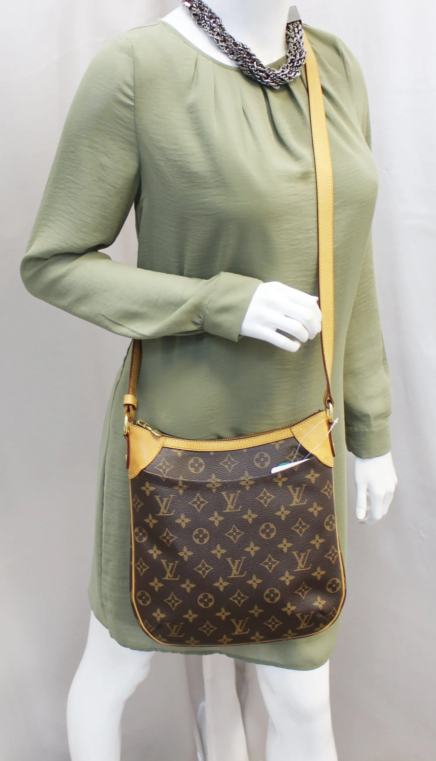 LOUIS VUITTON Monogram Canvas Odeon PM Shoulder Bag
