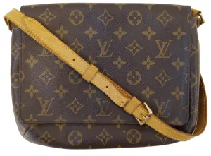 LOUIS VUITTON Monogram Musette Tango Bag w/ Long Strap Crossbody Bag