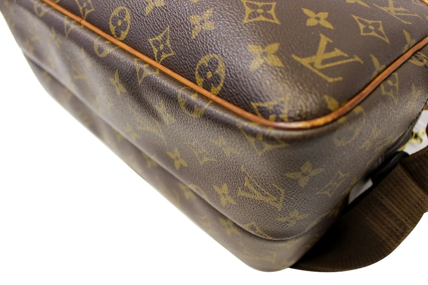 LOUIS VUITTON Monogram Reporter GM Shoulder Bag