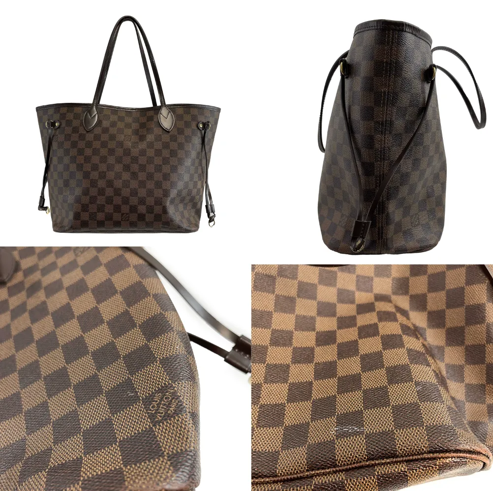 Louis Vuitton Neverfull Damier Ebene MM Brown Handbag