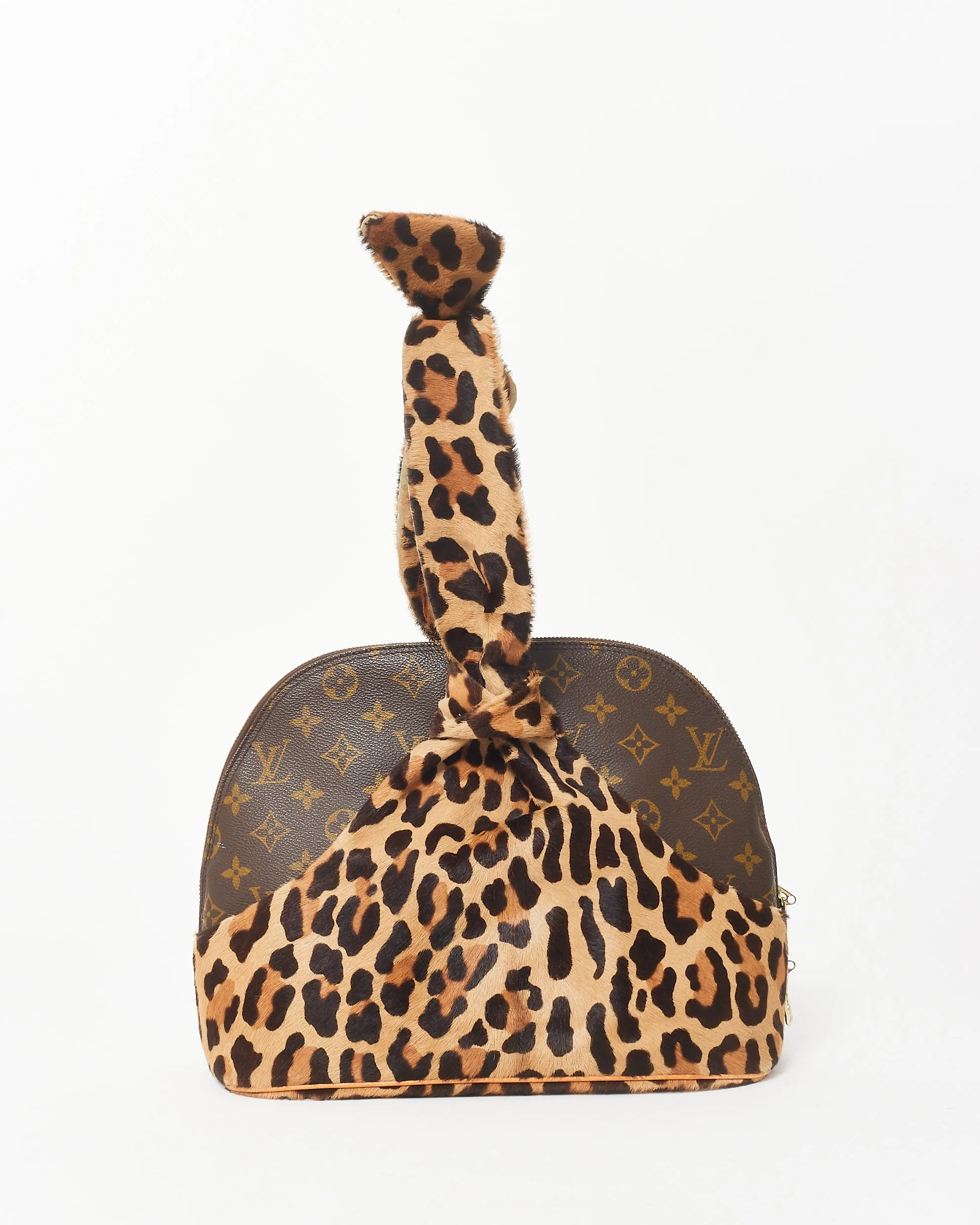 Louis Vuitton x Alaïa Limited Edition Leopard Pony Hair Monogram Alma   Full Set