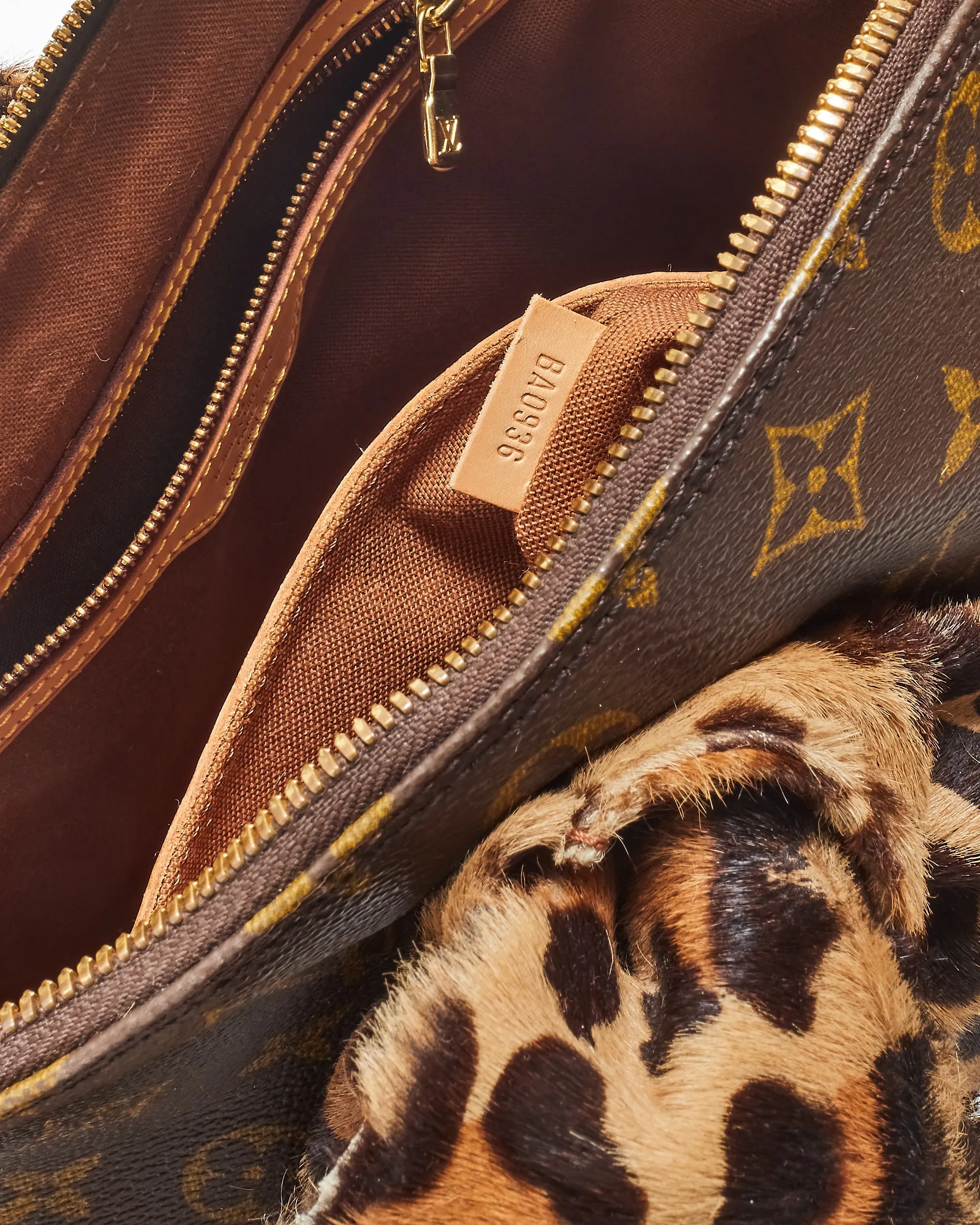 Louis Vuitton x Alaïa Limited Edition Leopard Pony Hair Monogram Alma   Full Set