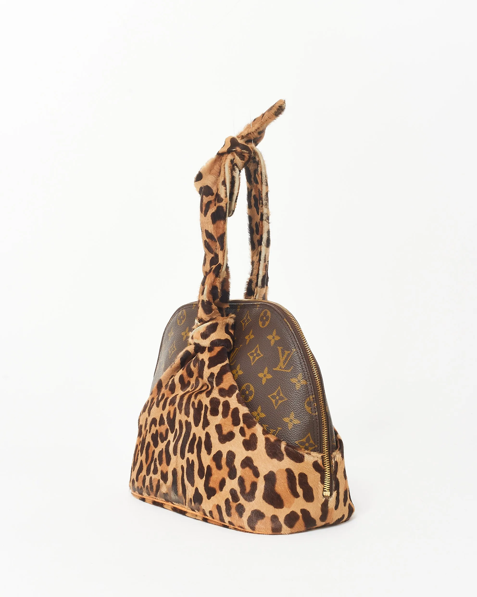 Louis Vuitton x Alaïa Limited Edition Leopard Pony Hair Monogram Alma   Full Set