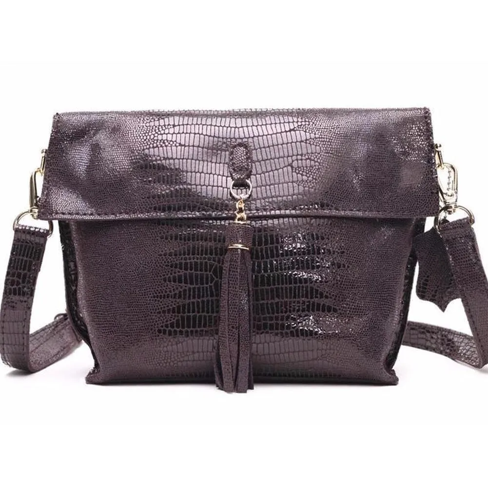 <bold>Messenger / Crossbody Bag <br>Genuine-Leather