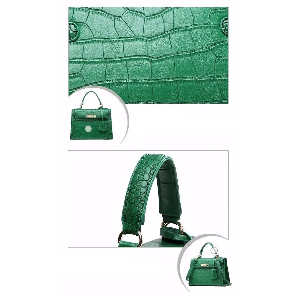 <bold>Top-Handle & Crossbody Bag <br>Vegan-Leather