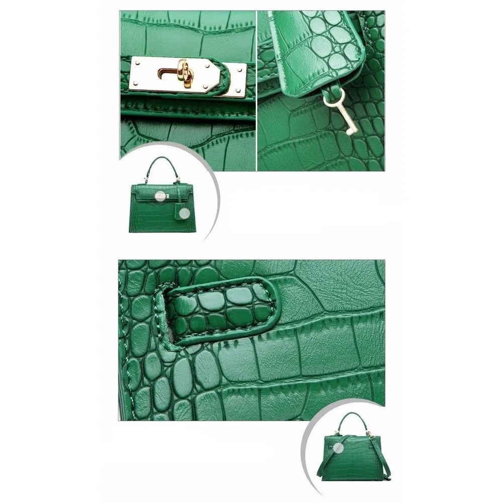 <bold>Top-Handle & Crossbody Bag <br>Vegan-Leather