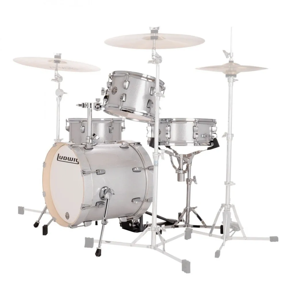 Ludwig Breakbeats 4-Piece Shell Pack – Silver Sparkle