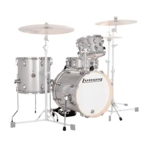 Ludwig Breakbeats 4-Piece Shell Pack – Silver Sparkle