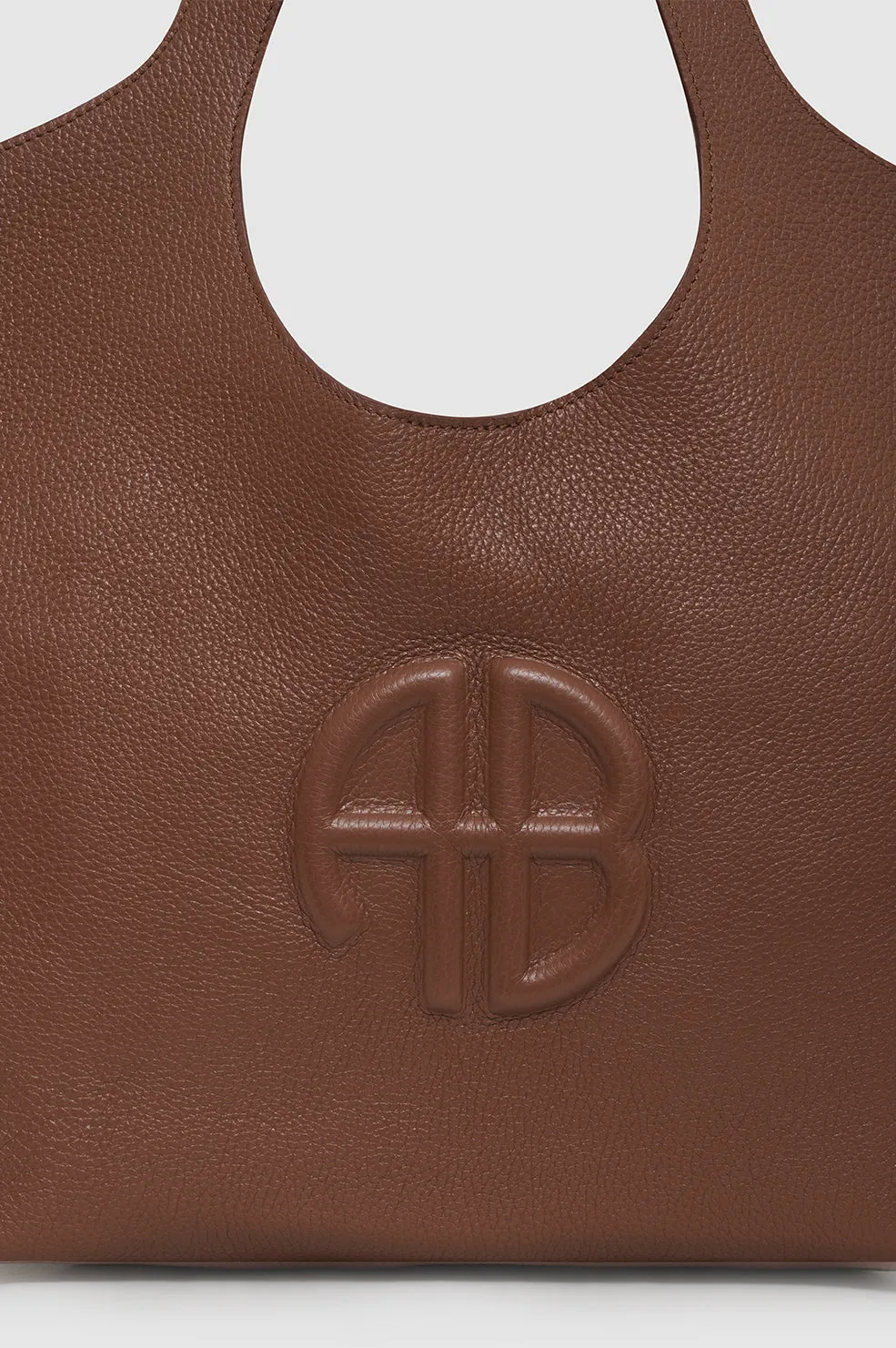 Medium Lili Tote - Cognac Pebbled