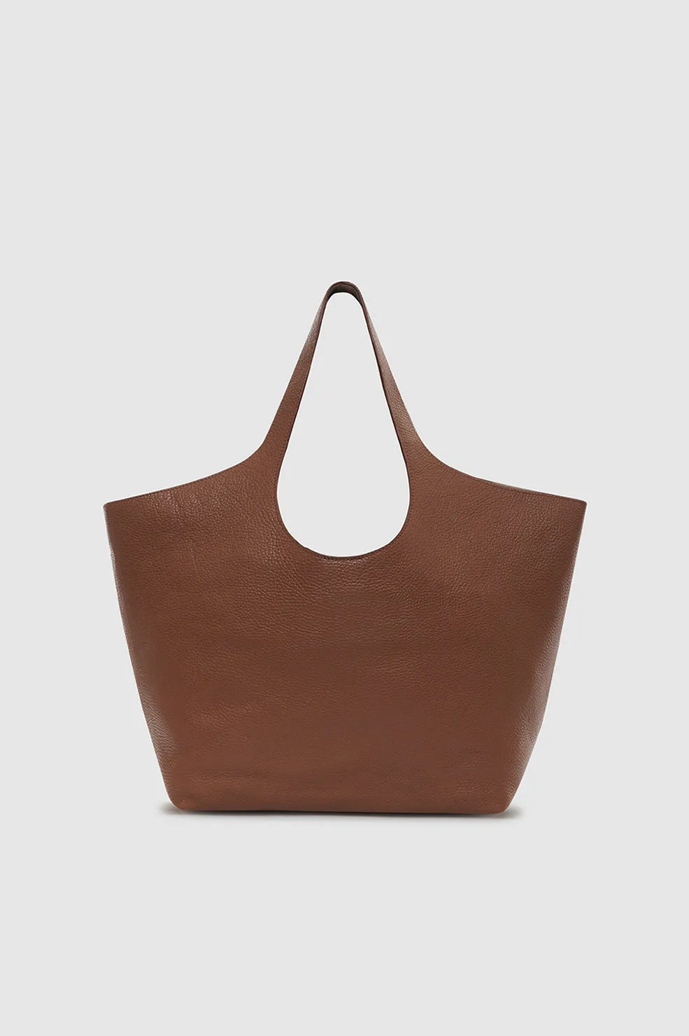 Medium Lili Tote - Cognac Pebbled