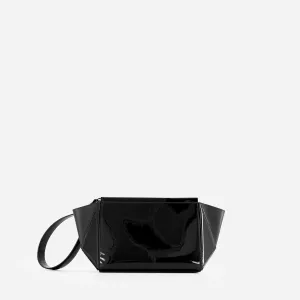 Medium Triangle Pouch - Patent Black