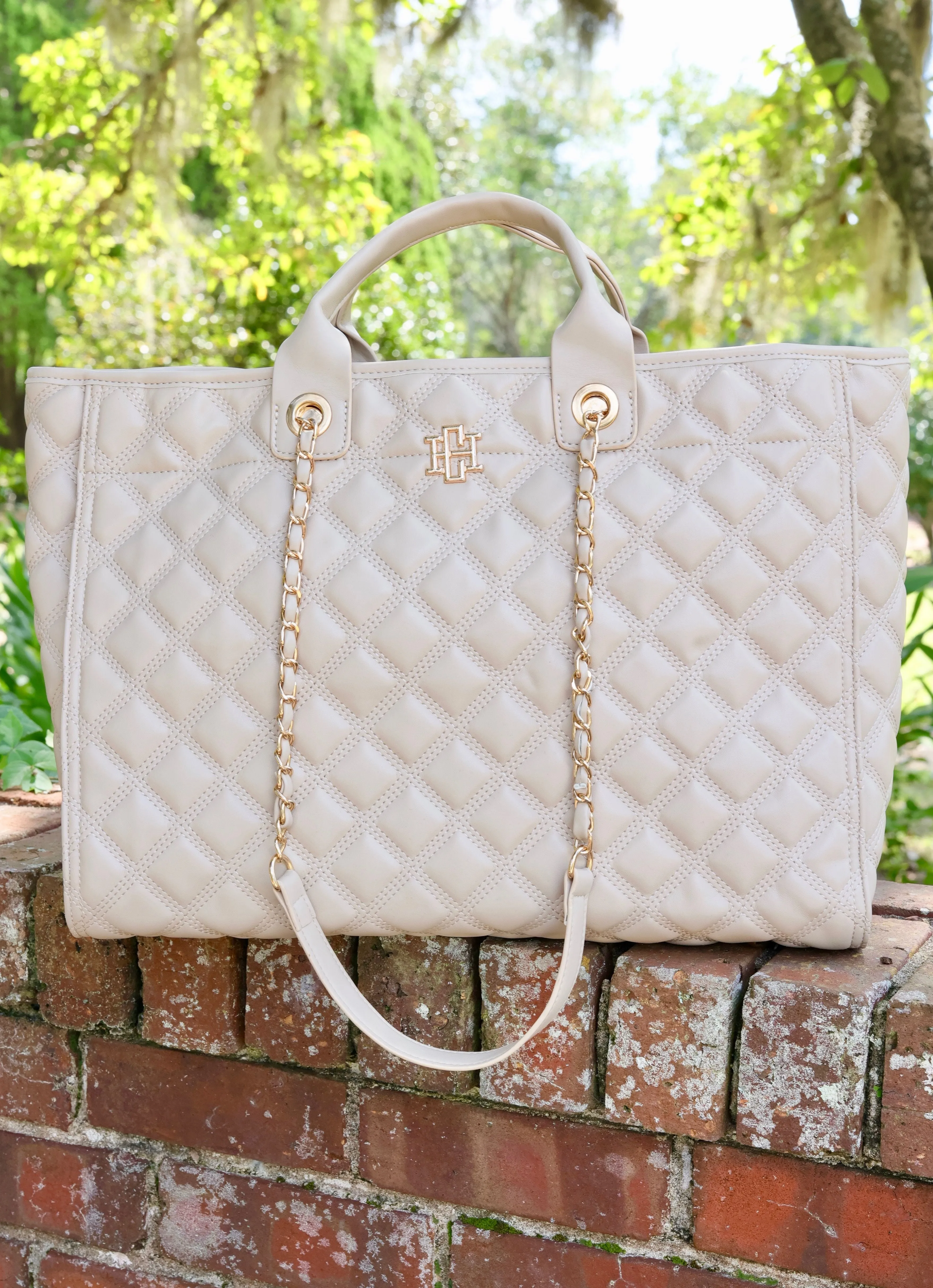 Melissa Tote Bag Nude Quilted DQ