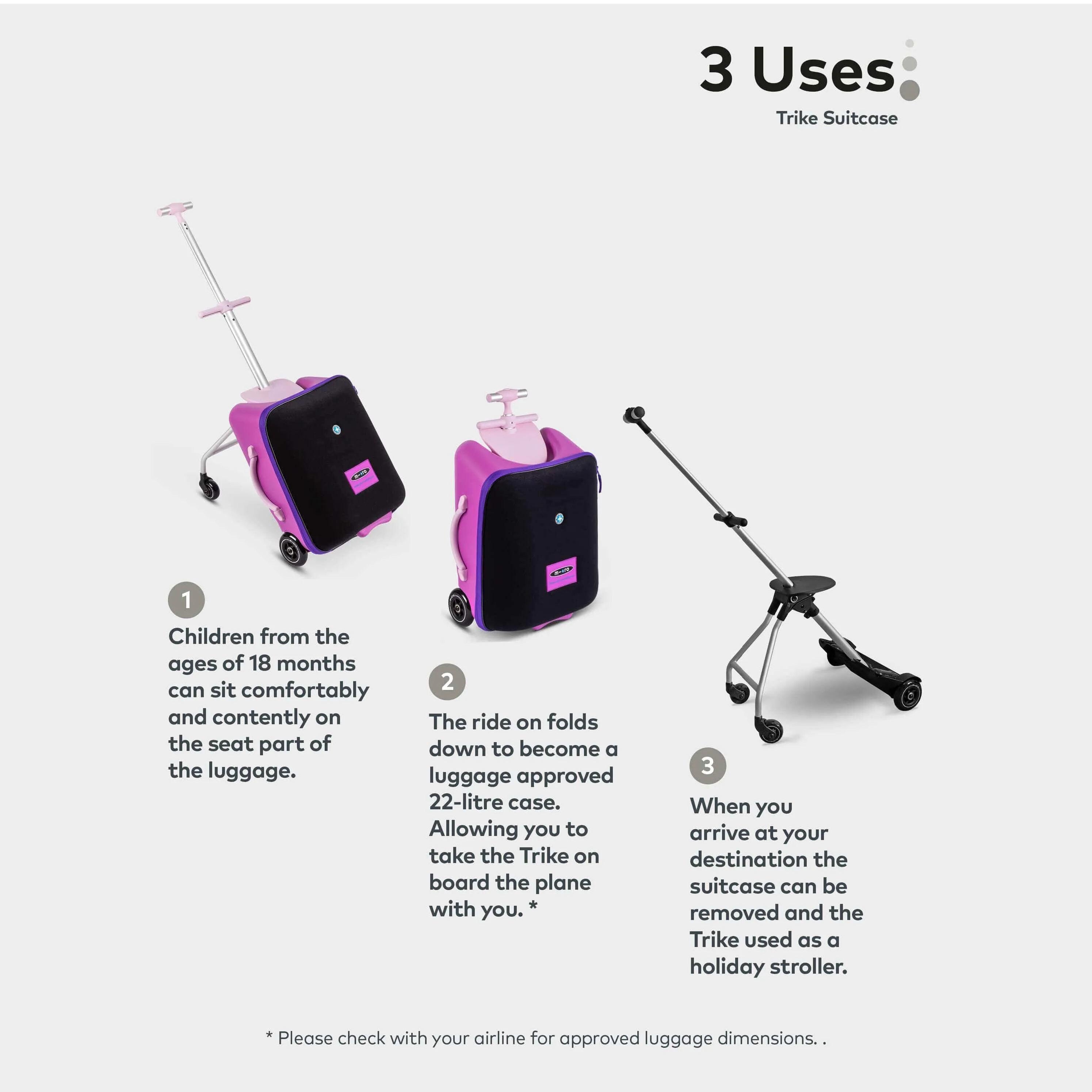 Micro Eazy Luggage - Violet