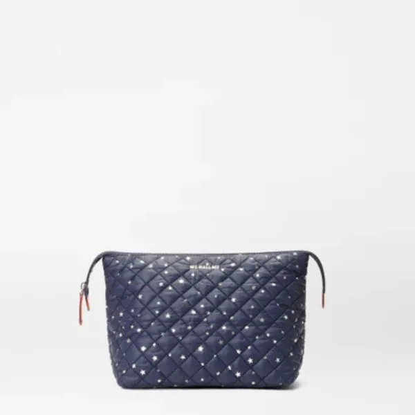 MZ Wallace Large Zoey in Navy Dawn with Silver Stars