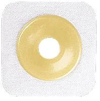 Natura® Flexible Stomahesive® Skin Barrier, 4" x 4" (10cm x 10cm) White, Cut-to-Fit Stoma Opening 1/2" - 1" (13mm - 25mm), Flange 1-1/2" (38mm) - Box of 10