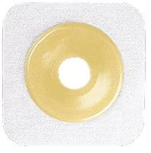 Natura® Flexible Stomahesive® Skin Barrier, 4" x 4" (10cm x 10cm) White, Cut-to-Fit Stoma Opening 1/2" - 1" (13mm - 25mm), Flange 1-1/2" (38mm) - Box of 10