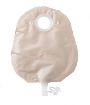 Natura® Two-Piece Urostomy Pouch, Flange 1-3/4" (45mm), Transparent 10" (25.4cm) - Box of 10