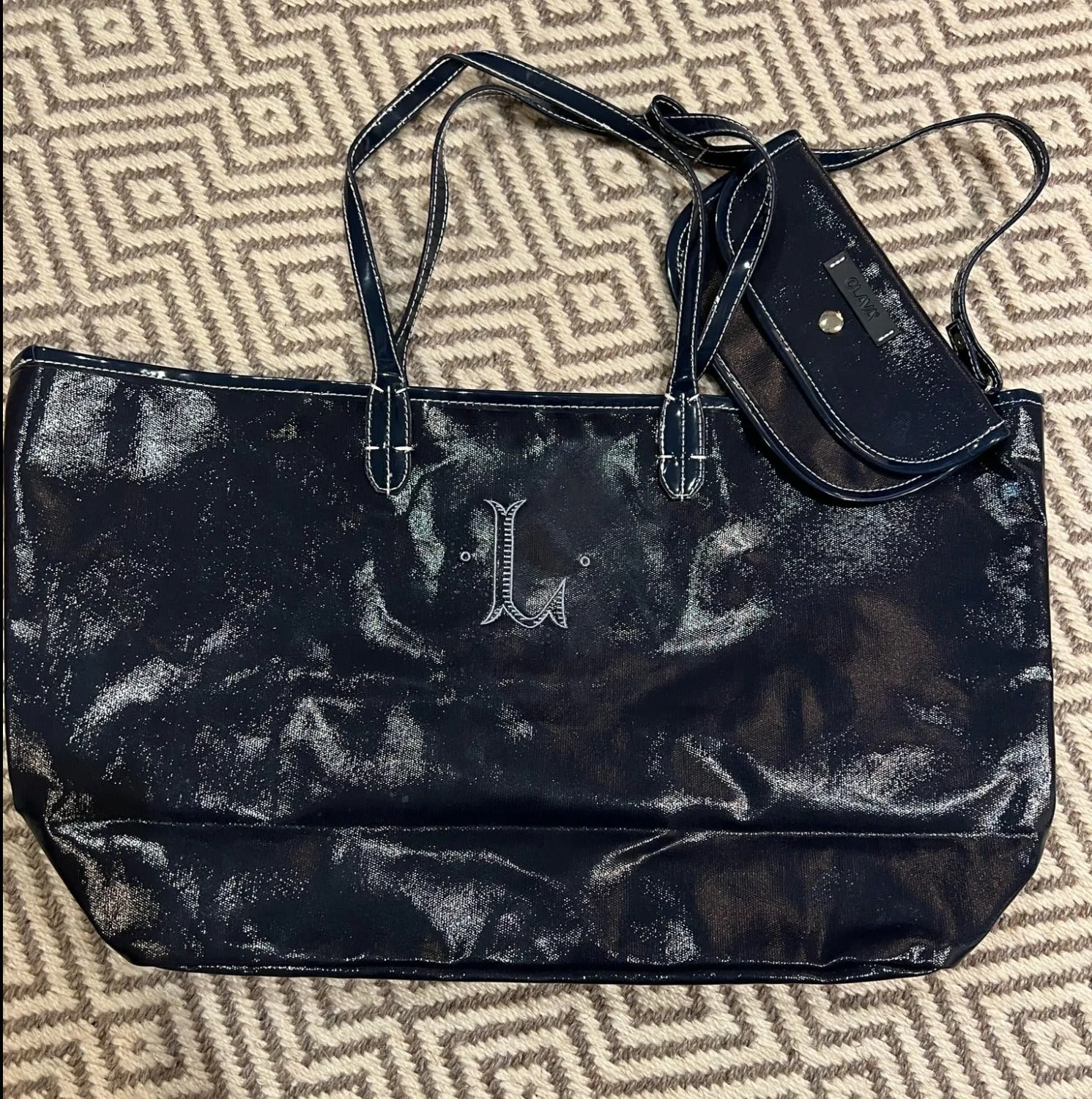 Navy Blue Kayla Tote