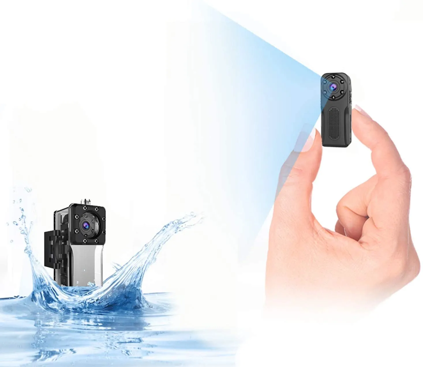 New in box! Waterproof WiFi Mini Spy Hidden Camera,ZZCP Full HD 1080P Portable Wireless with Night Vision and Motion Detection,Perfect Indoor/Outdoor Tiny IP Security Camera for Android and iOS