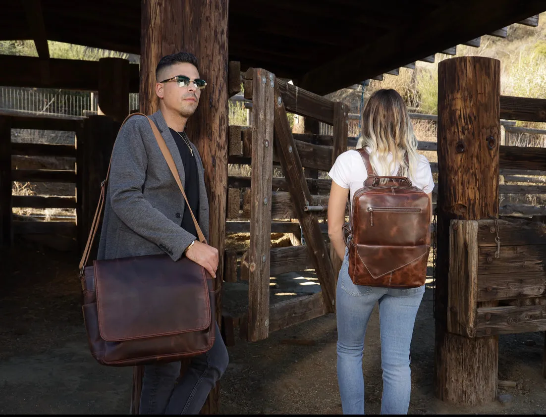 Opal Buffalo Leather Backpack