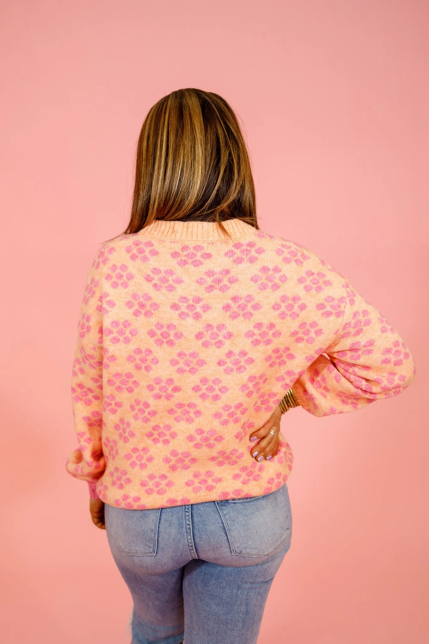 Orange Pattern Sweater