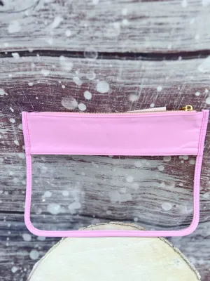 Out of Town Makeup Bag, Light Pink