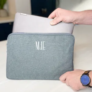 Personalised Laptop Case With Tall Initials